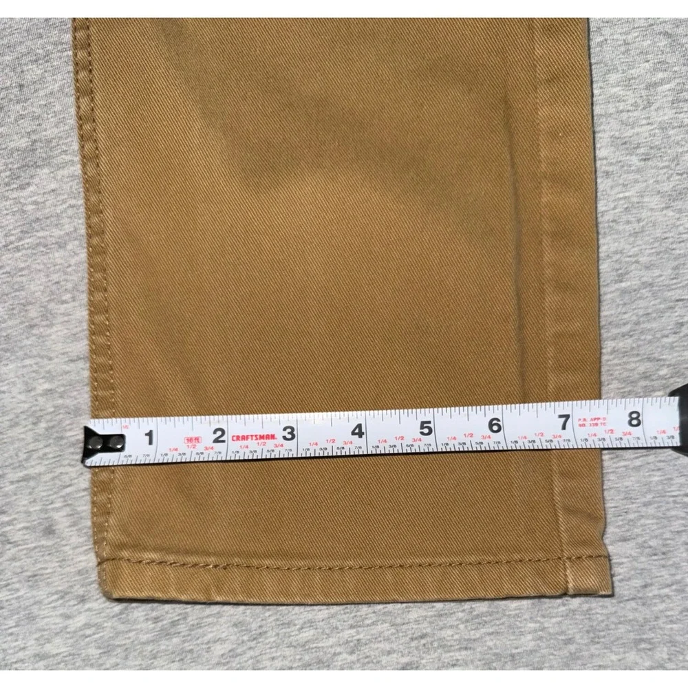 Levi 513 Mens Slim Straight Jeans Pants Khaki Tan Size 30x30 Workwear Streetwear